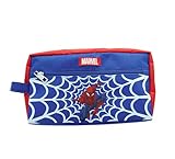 Marvel – Kulturbeutel Spider-Man – mittelgroß – ideal zur Aufbewahrung und Reise – für Kinder, Jugendliche, Erwachsene – Rot & Blau – Offizielles Disney/Marvel Produkt