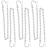 ACONDE 6 Stück Blumenampel Ketten, 50 cm Metallkette Zum Aufhängen, Hängekette für Pflanzen, für Hängepflanztopf, Hängepflanze, Blumentöpfe, Vögel, Laternen, Billboard, Innen, Außen