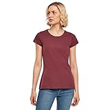 Build Your Brand Damen BB012-Ladies Basic Tee T-Shirt, Cherry, L