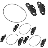 DECOMELODY 4 Sätze Teiliges Möbelanker Robustem Material Verstellbare Schrankgurte zur Wandbefestigung Kippsichere Möbelbefestigung für Haustiersicherheit Einfache Montage für Wohnzimmer und