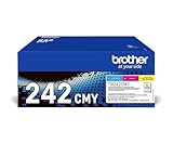 Brother Original TN-242CMY Multipack mit 3 Tonern Cyan/Magenta/Gelb, für bis zu ca. je 1400 Seiten, für DCP-9017CDW, -9022CDW, HL-3142CW, -3152CDW, 3172CDW, MFC-9142CDN, 9332CDW, -9342CDW, Value Pack