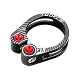 HOUSON Fahrrad Sattelklemme, Fahrrad Sattelstützenklemme Sattelkloben für Faltrad Mountainbike Rennrad Fahrrad Schwarz 31.8mm