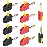 4mm Bananenstecker,10 Stück Bananenstecker Lautsprecher,32A Banana Plug,Bananenstecker Konverter Für Kabel Boxen Endstufen Receiver Stereoanlagen