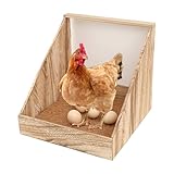 Hühner Nistkasten | Holz mit Auflagen Nest Sitzstange - Nistkästen für Hühnerstall - für Hühnerstall Hühnerstall Hühnerställe Haus Winter Geflügel Wursthof Wachteln