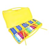 Toddmomy Metallophon Percussion Musikinstrument für Buntes Xylophon aus Eisenplatten Schlägel Fördert Musikalisches Interesse und Rhythmusgefühl Geeignet für Kleinkinder und Vorschulkinder