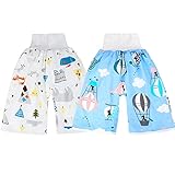 MOEMOE BABY 2 Packs Windelhose für Kinder hohe Taille Nachts Bettnässen Töpfchen Trainingshose 2 Stück Lernhose Trainerhosen L/4-8 Jahre