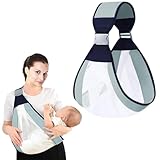 CEWROM Babytrage Seitlich, Kleinkind Trage Seitlich, Leichte Babytrage Neugeborene ab Gebur, Verstellbare Schulter Babytrage,Multifunktionale Tragegurt Baby,Babys von 0 bis 36 Monaten, bis 20kg