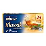 Meßmer Klassik | Hochwertige Schwarztee-Mischung | 25 Teebeutel | Fein-aromatisch