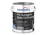 Remmers PU Garagenbeschichtung silbergrau, matt, 5 Liter, Beton- und Bodenfarbe, für Garagen, abriebfest und beständig gegen Weichmacher, 5.00 L