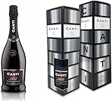 Canti - Weißer D.O.C.G. Millesimato, Spumante Sektwein, Moscato d'Asti, Geschenkpackung, italienische Traubensorte aus Piemont, fruchtiger und aromatischer Geschmack, 1x750 ml (Packung mit 6)