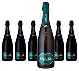 Kessler Sekt Jägergrün Riesling Brut - Schaumwein aus Württemberg - 6 x 0,75L