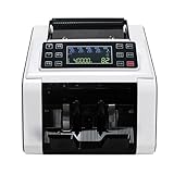 MEIVIYA Kasse XD-1006B Kommerzieller Banknotenzähler, Registrierkassen-Währungsdetektor, Gesamtbetrag, Nennwert und Banknotensortierung