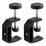 Universelle C Klemme, Kleine C-Typ-Klemme, Tischklemme Schraubzwingen, Metallklemmen aus Aluminiumlegierung, Mini Schraubzwinge für Heimwerker Holzbearbeitung, Schweißtischlerei 2PCS