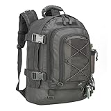 XYRTHSKO Kompatibel mit 60L Herren Taktischer Rucksack Klettertasche Outdoor Wasserdicht Sport Reisetaschen Camping Jagd(Gray)