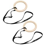 Pwshymi Gymnastikringe-Set mit Verstellbaren Trägern, 139 Kg Kapazität, Klimmzug-Trainingsgeräte für Fitness Im Fitnessstudio – für Familien, Fitnessstudios – 1 Paar