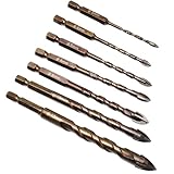 Bohrer-Set für Bohrer, 7-teiliges Präzisionsset für Hammer aus Aluminium, Granit und harte Materialien