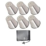 Cabilock Edelstahl Reisebecher Set 6 Tragbare Camping Becher 51 100ML Mit Zufälligem Aufbewahrungsbeutel Ideal Für Whiskey Tee Und Outdoor Aktivitäten