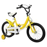 TONFEION Kinderfahrrad, 16 Zoll Kinder Fahrrad mit Hilfsrad, Fahrrad für Kinder ab 5-8 Jahre Jungen & Mädchen, Höhenverstellbar KinderfahrräDer für Schulung Outdoor Werden