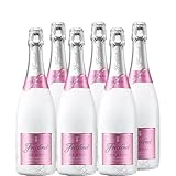 Freixenet ICE Rosé Cava (6 x 0,75 l) - Halbtrocken, intensive fruchtige Aromen von Erdbeeren und Himbeeren, traditionelle Flaschengärung