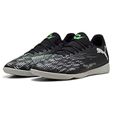 PUMA Unisex Future 8 Play IT Fussballschuh, Black Silver-Fluo Green, 43 EU