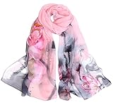 FAIRYGATE Tuch Seidenschal Damen Elegant 100% Seide 20+ Bunte Luxuriöse Schals Warm Weich als Stola Seidentuch Halstuch Schal A4121