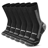 CAMBIVO Sportsocken Herren 43-46, Merino Wandersocken 3 Paar, Leichte Outdoor & Trekking-Socken, Gepolstert, Anti-Blasen, Schweißableitend, Wollsocken Sneakersocken Funktionssocken