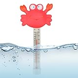 Pool Temperatursensor, Cartoon Tier Teich Thermometer Mit Seil, Wassertemperatur Zubehör Für Schwimmbad Spa Dusche Hot Spring Fischbecken