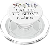 Called to Serve God Quote Christian Bible Verse Mark 10:45 PopSockets PopGrip für MagSafe