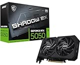 MSI GeForce RTX 5050 8G Shadow 2X OC - 8GB GDDR6 (20Gbps/128-bit), PCIe 5, Boost: 2602 Hz, HDMI 2.1b, DisplayPort 2.1b