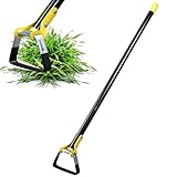 FLY HAWK Gartenhacke, 76-182cm Steigbügelhacke Hacke Gartenwerkzeug aus Edelstahl mit Robust Verstellbare Griff, Hula Hacken zum Jäten, Lösen von Erde, Pflanzen von Gemüse
