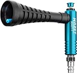 HAZET Turbo Druckluftpistole 9040T-1, Verwirbelungsdüse erzeugt starken Luftimpuls, 6 Bar Betriebsdruck mit ergonomischem Handgriff, für ein schnelles Entfernen von Staub, Spänen usw.