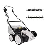 Elektro Vertikutierer Rasenlüfter EVL 1536-1500W Turbo Power Motor - hohe Durchzugskraft - Überlastschutz - 40l Fangsack - 36cm Arbeitsbreite - große Räder - bis 600m²