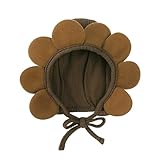 Generisch Hüte Baby lässige Mütze mit Sonnenblumenmuster für und Mädchen Sonnenhut 64 cm (Khaki, 3-24 Months)