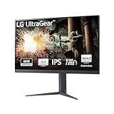 LG Electronics 32GS75QX-B.AEU Ultragear™ QHD Gaming IPS-Monitor 32' (80 cm), 2560 x 1440, 16:9, 1ms GtG, 180 Hz, HDR10, 400 cd/m² Helligkeit (typ.), NVIDIA G-Sync™ Compatible, AMD FreeSync™ - Grau