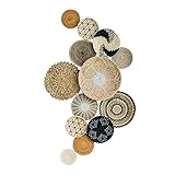 ChicnChill Boho-Wandkorb-Dekoration, 13 Stück hängende gewebte Wandkörbe mit afrikanischem Design, rustikale Korb-Wanddekoration, ideal für Schlafzimmer oder Wohnzimmer