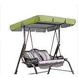 LUYAYW Ersatzdach Universal, Sonnendach für Hollywoodschaukel Universal Sonnendach für Hollywoodschaukel Dach-Plane für Garten-Schaukel Dachplane Ersatzdach(Army Green,142 * 120 * 18cm)