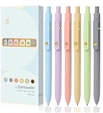 FIOVER Farbstifte, 6 Stück, bunte Gelstifte, mittlere Spitze 0,7 mm, glattes Schreiben, mehrfarbig für Tagebuch, Zeichnen, Kritzeln und Notizen (In verschiedenen Farben erhältlich)