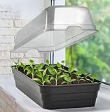 Aufzuchtbeet mit Deckel Beet Frühbeet Anzuchtkasten Mini Gewächshaus Zimmer Anzucht mit Haube Zimmergewächshaus 51cm Pflanzen Setzling Starter Tabletts Treibhaus Anzuchtschale