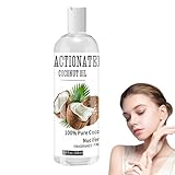 Rostblant Fraktioniertes Kokosöl, 100% natürlich Kokosöl, Kokosöl für Haare und Körper, Kokosnussöl, Körperöl,Körperpflege, Exotisches Kokosnuss Aroma,Kokosöl, Kokosnuss Fruchtextrakt