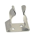 Bootshakenhalter Clip Schelle Klemme Ø 30-37 mm Halterung für Bootshaken, Paddel, Doppelpaddel Rohr, Edelstahl, Ruderhalter, Rohrklemme, Rohrclip