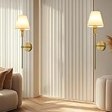 Wandleuchten für den Innenbereich mit E27-Sockel und weißem Stoffschirm, Wandlampen aus Eisen, Vintage-Dekoration, modernes minimalistisches Design zum Lesen am Bett