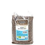 Oltresole - Bio Chia Samen 1 kg - rohe Bio-Samen, Protein-Supernahrungsmittel ohne Zusatzstoffe, Quelle von Eiweiß und Ballaststoffen, ideal für Müsli und Salate