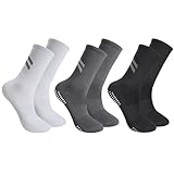 Utensilsto 3 Paar Anti Rutsch Socken Sportsocken 37-42 Reflektierend Radsocken Stoppersocken Kompressionssocken für Herren Damen Rutschsocken Lange Rennradsocken Reitsocken