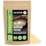 Alpi Nature Baobab Pulver BIO 250g, gemahlenes Baobab Frucht, Baobabpulver, glutenfrei