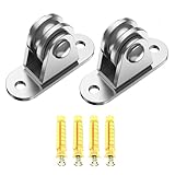 Flaschenzugsystem für Garage,Kleine Edelstahl Spannvorrichtung | Edelstahl Hochbelastbare Umlenkrolle - Für Garage Aufbewahrung Fitnessgeräte Kajak Heben Zuhause Arbeiten Camping