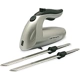Orbegozo CU 3800 - Elektrisches Messer, 150 W, doppeltes Messer mit Rillen, Sicherheitsschalter, Klinge für gefrorene Speisen