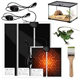 heizmatte Terrarium heizmatte mit Thermostat, Terrarium Heat Mat für Pflanzen/amphibischer/Terrarium/Reptilien heizmatte wasserdicht, Sicher und langlebig mit zum Schutz von Haustieren (5W)