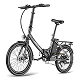 Fafrees F20 Light [ Offiziell ] Herren E-Bike Faltrad 20 Zoll 36V 14,5AH Akku, Elektro Klapprad 250W, E Bike Damen 120kg, Ebike Klapprad Max. 25km/h, Elektrofahrräder bis 110KM für Pendeln