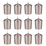 Mega Candles 12 Stück geruchlose Rotgold-Votivkerzen, handgegossene Wachskerzen, 15 Stunden, 3,8 x 5,7 cm, Heimdekoration, Hochzeitsempfänge, Babypartys, Geburtstage, Feiern, Partygeschenke und mehr