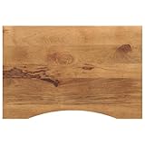 BOWEKAM Home & Garden-Schreibtischplatte mit Kurve 100x60x2,5 cm Massivholz grob Mango-Möbel Wahl